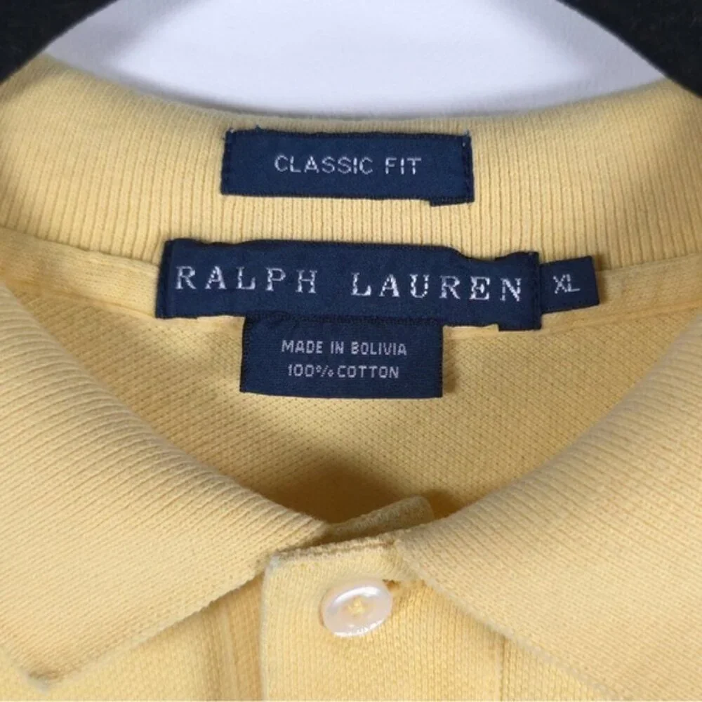 RALPH LAUREN VINTAGE CLASSIC FIT MADE IN BOLIVIA 🇧🇴 Polo‎ Shirt Size XL Boys